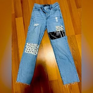 Hollister patchwork jeans